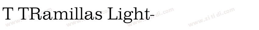 T TRamillas Light字体转换